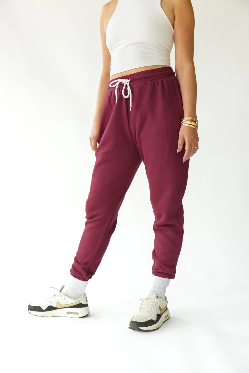 b3 B Jogger Sweats - Maroon - Image 3