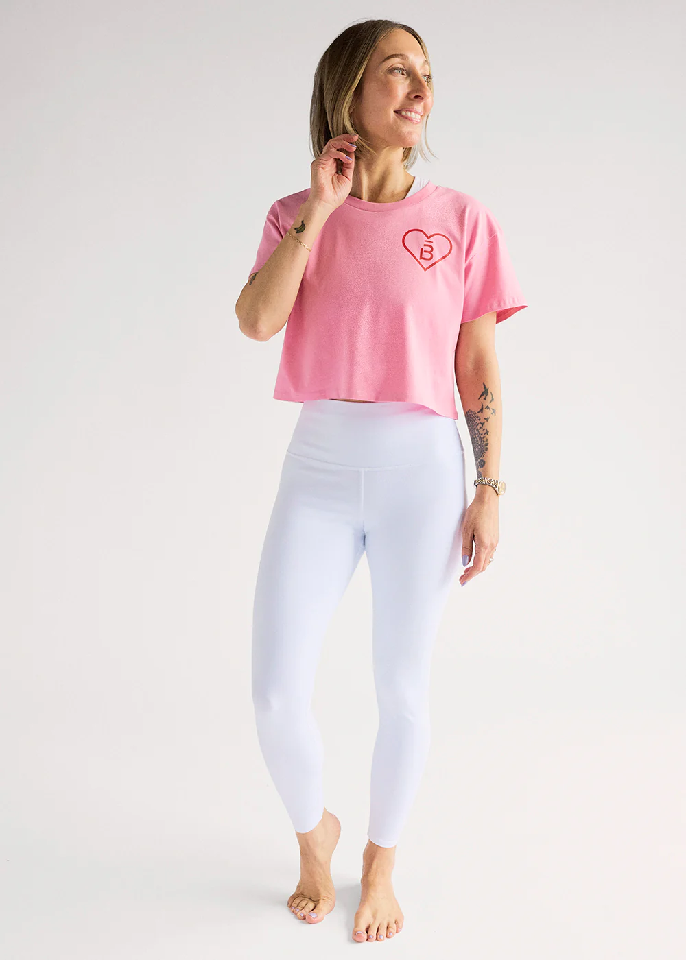 b3 Heart Crop Tee