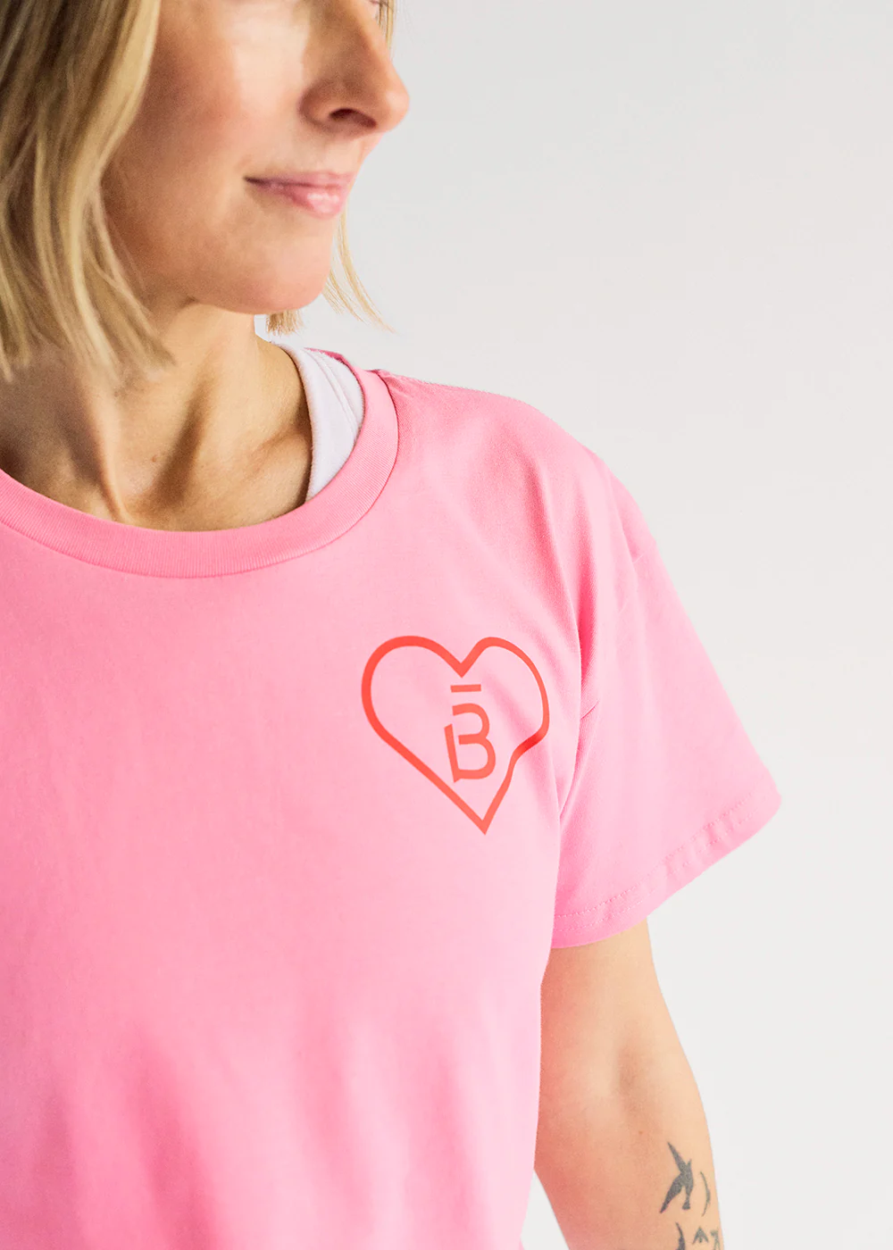 b3 Heart Crop Tee - Image 2