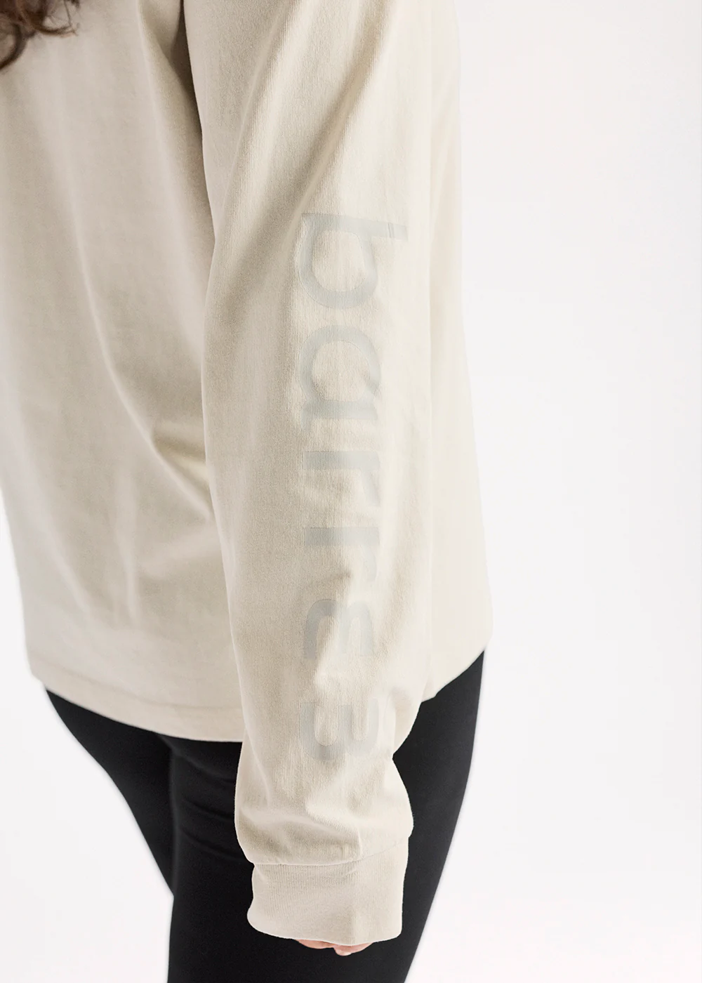 b3 Heavyweight Long Sleeve Tee - Washed Bone - Image 2