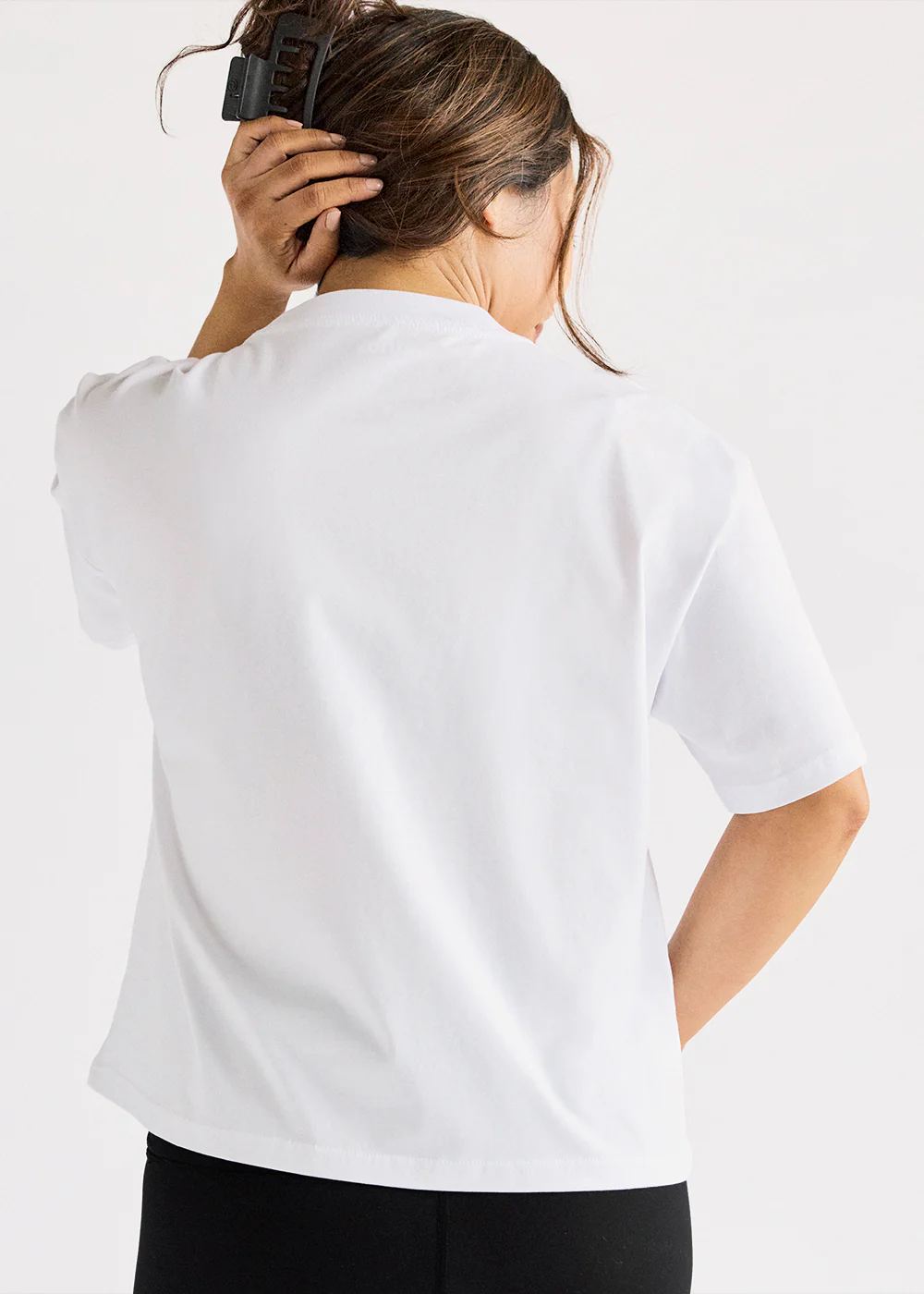 b3 Women's Oversized Tee - White/Clay - Image 4