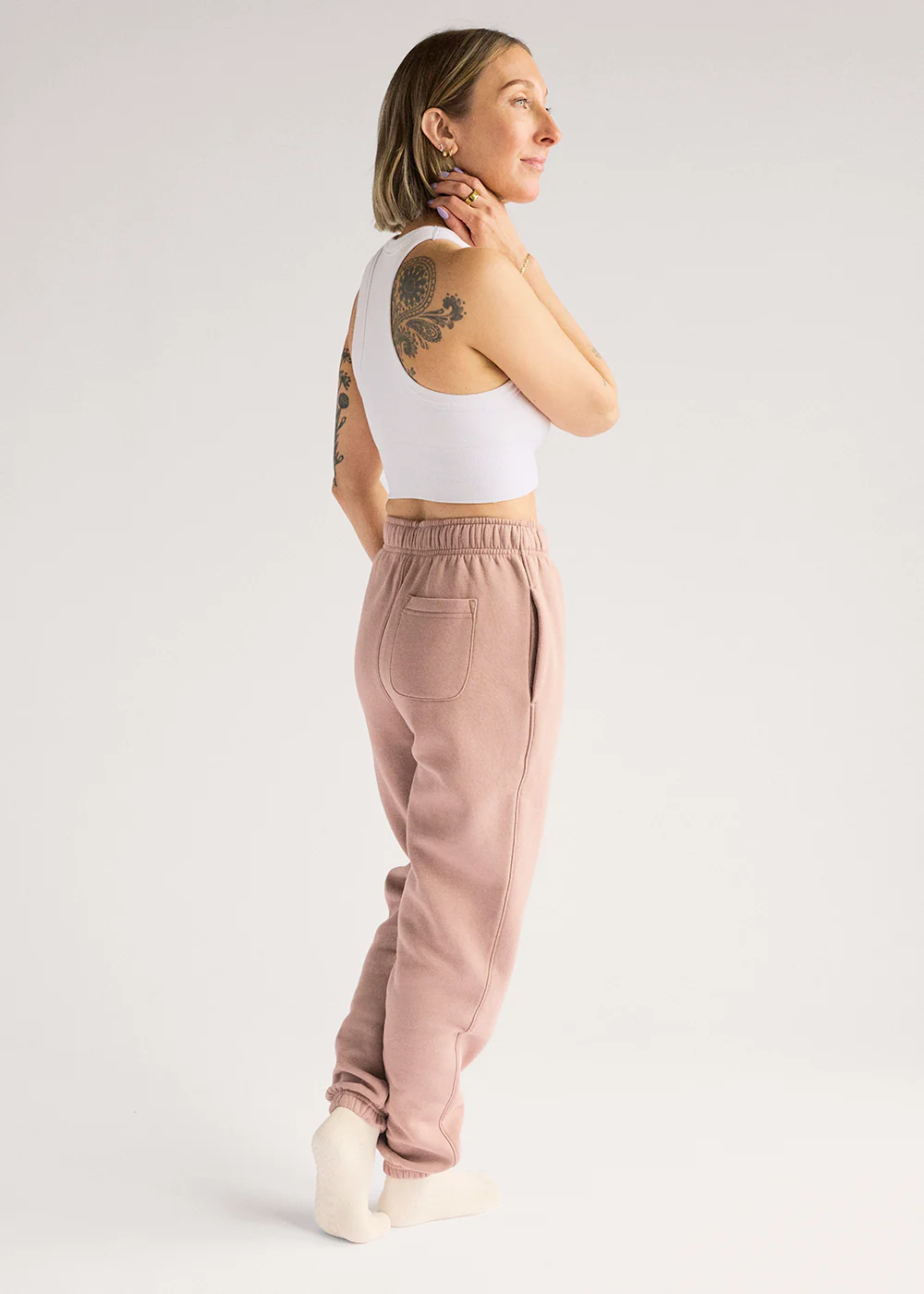 b3 Women's Sweatpants - Clay/White Puff - Image 4
