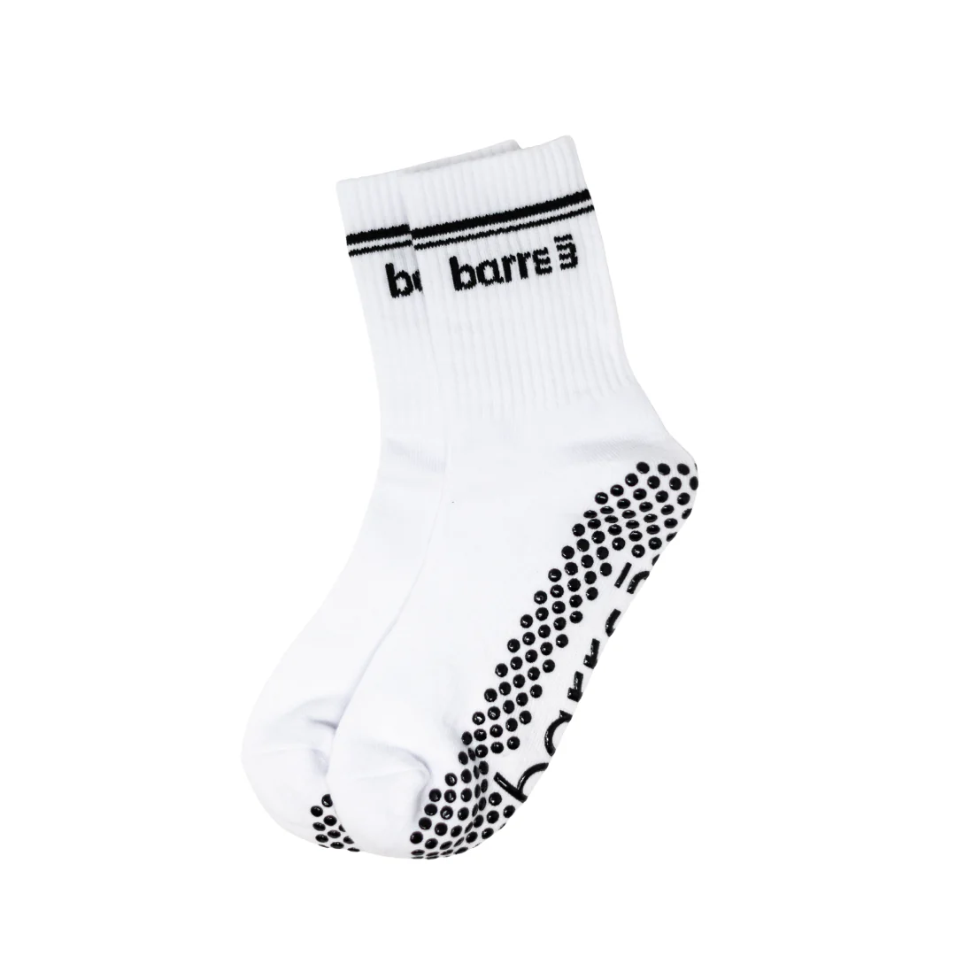 barre3 3/4 Crew Grip Socks - Image 2
